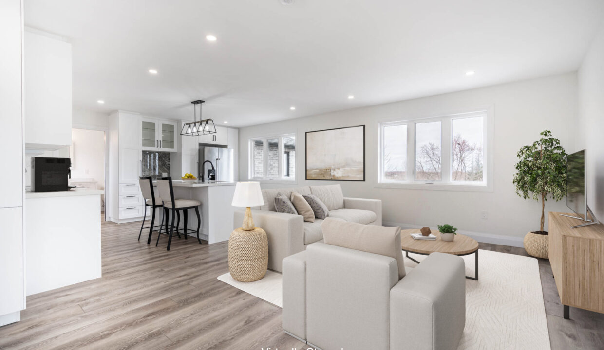 Living Room & Kitchen - Virtual Staging